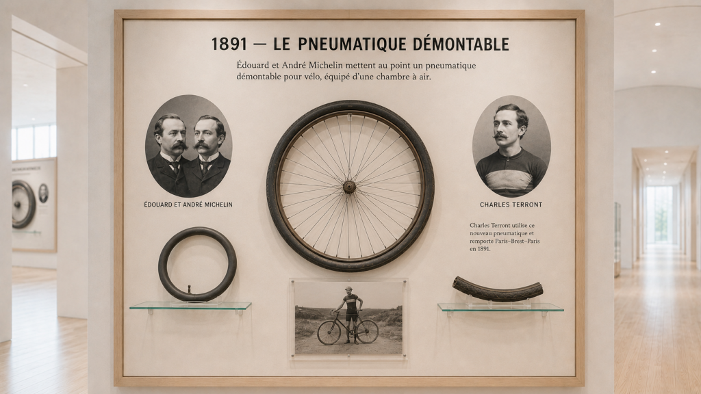 Le premier pneumatique démontable pour vélo