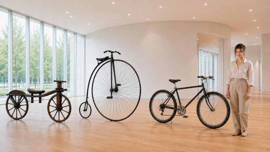L'évolution de la bicyclette