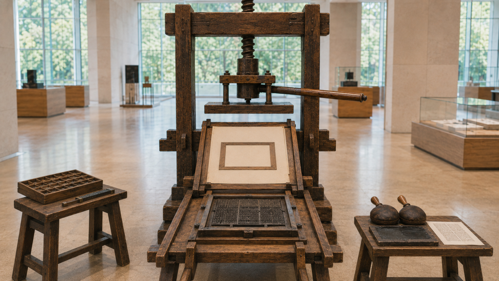 Comment fonctionne la presse de Gutenberg