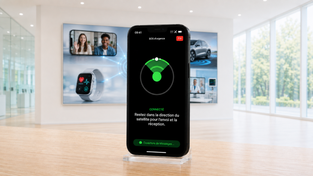 Apple iPhone 14 la connexion par satellite