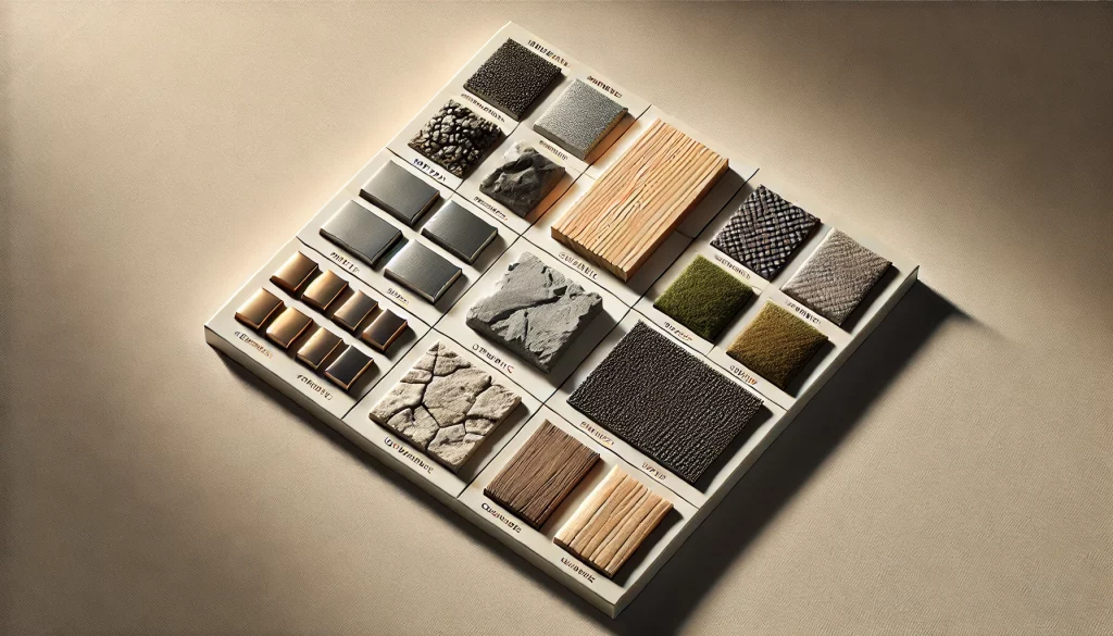 Les familles de matériaux