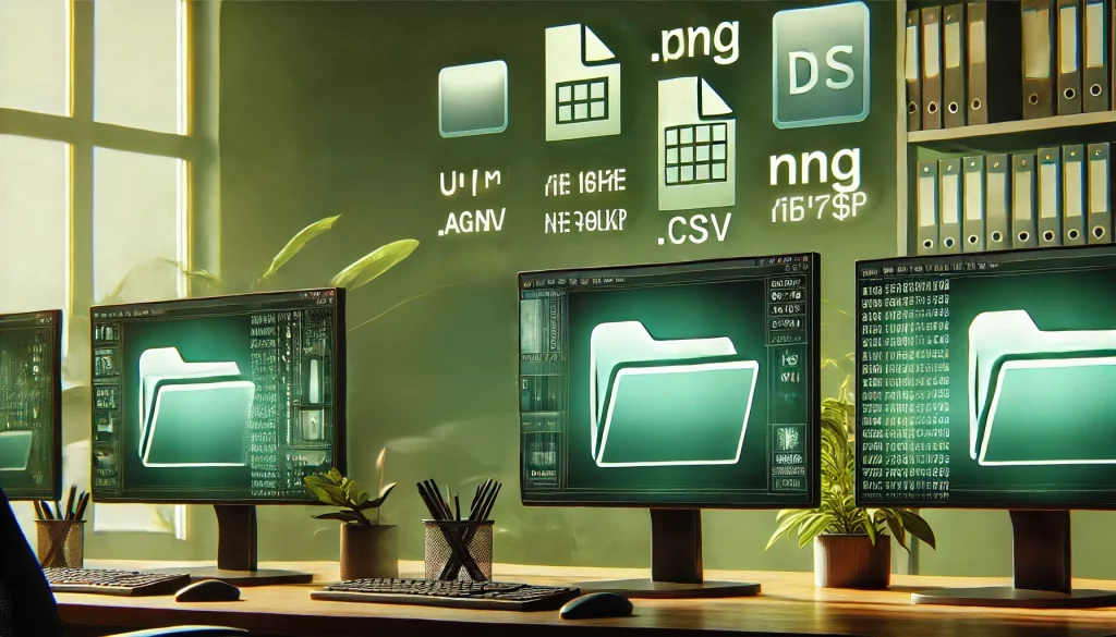 Extensions et formats de fichiers