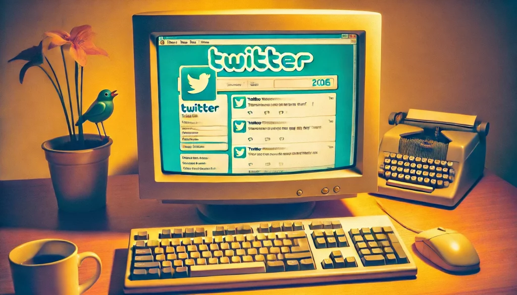 Twitter Interface 2006 L'évolution d'Internet