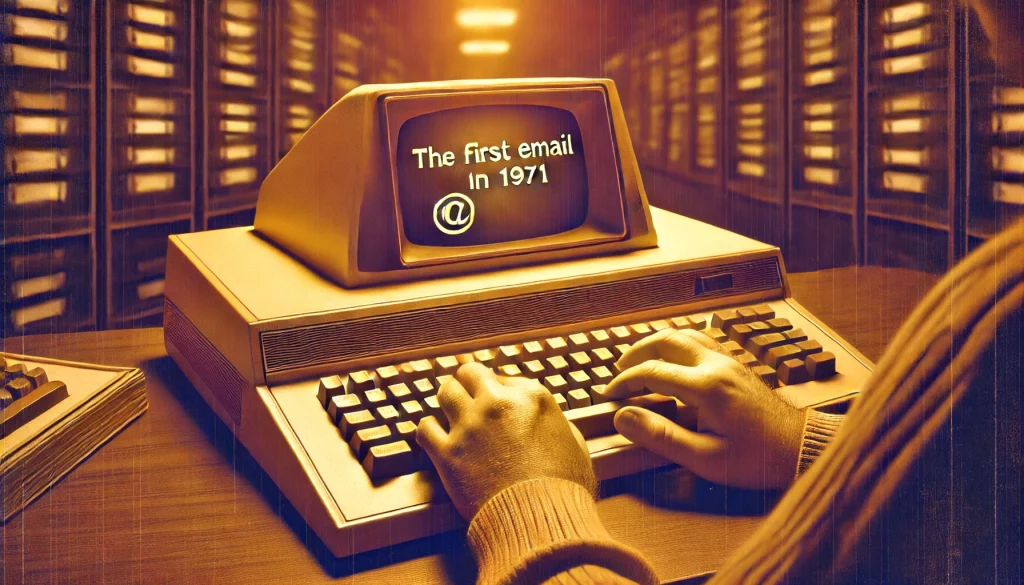 1971 : PREMIER EMAIL