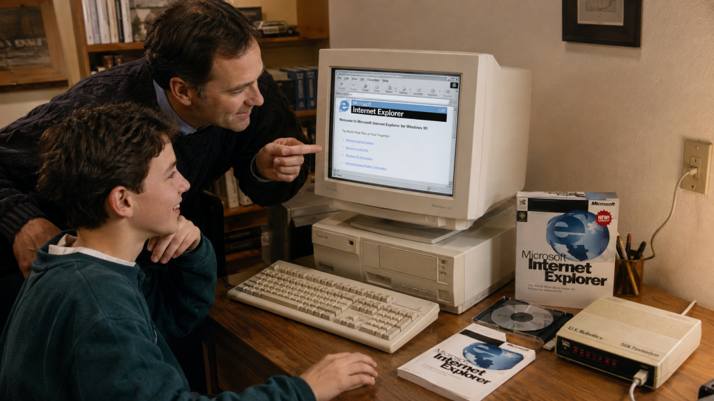 1995 LANCEMENT D'INTERNET EXPLORER