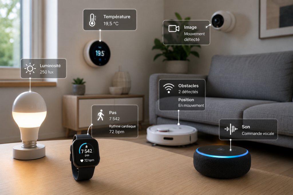 Les objets connectés captent des données