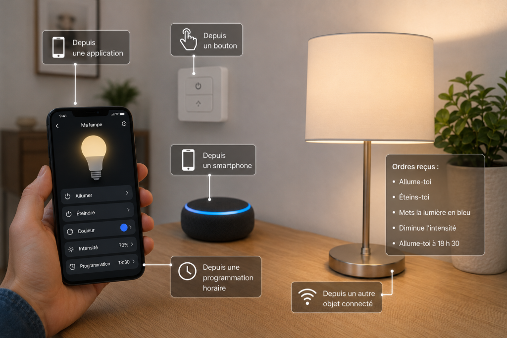 Les objets connectés reçoivent aussi des données